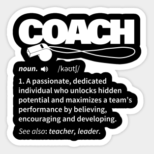 Coach Definition Sticker